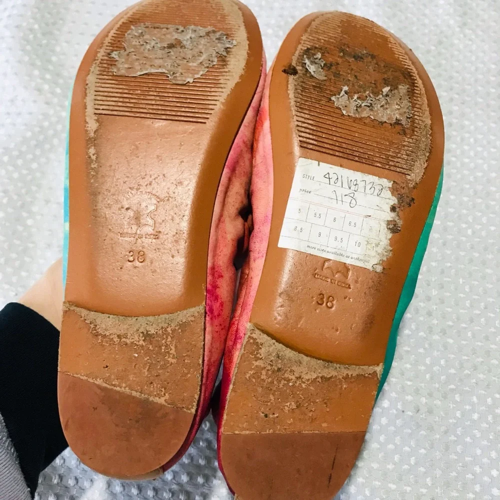 Jasper &‎ jeera Anthropologie watercolor flats